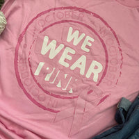 RTS - IN OCTOBER WE WEAR PINK T-SHIRT SIZE LARGE